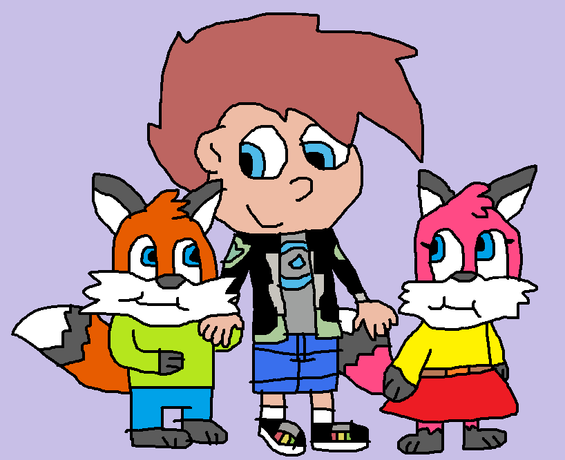 Anthony with Rene and Signe by RudyTabootieFoxAlt on DeviantArt