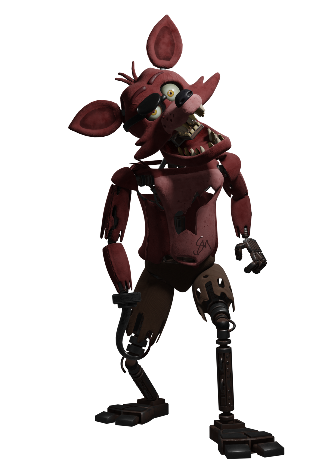 Withered Foxy Full Body PNG by BrussPictures on DeviantArt