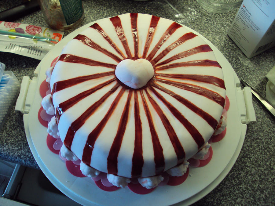 Polkagris cake