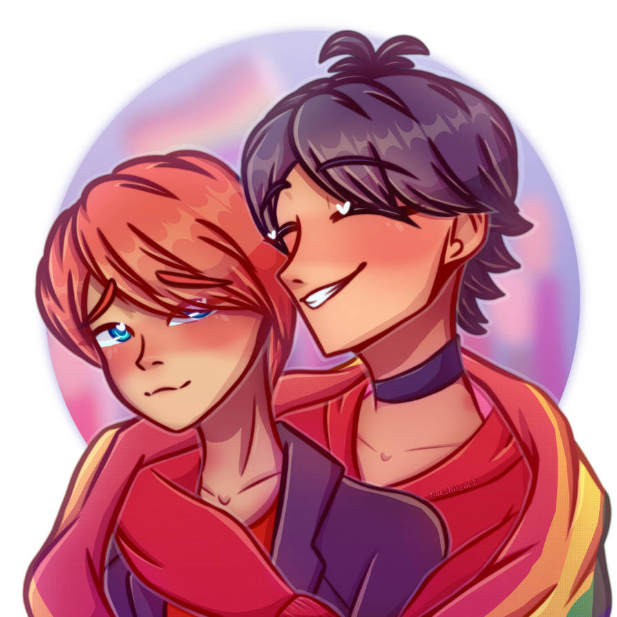 Marc x Nathaniel Fanart - HAPPITY PRIDE MONTH by kirashii-art on DeviantArt