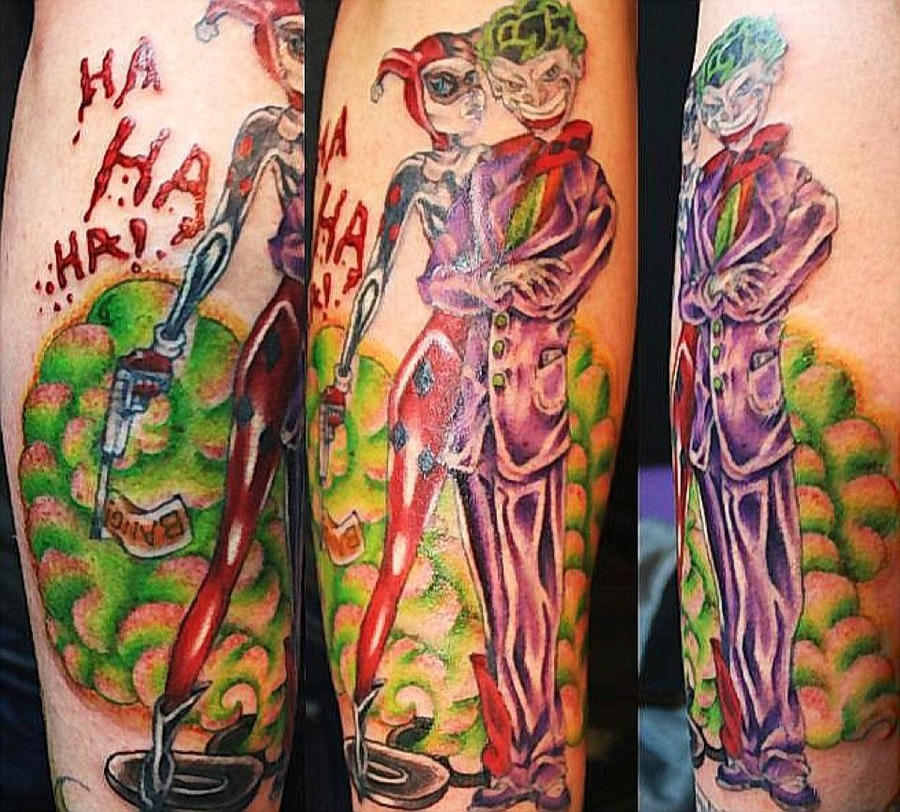 Joker And Harley Quinn Tattoo By Aireelle On Deviantart Joker And Harley Quinn Tattoo By Aireelle On Deviantart