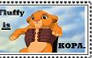 ::Fluffy is Kopa:: stamp