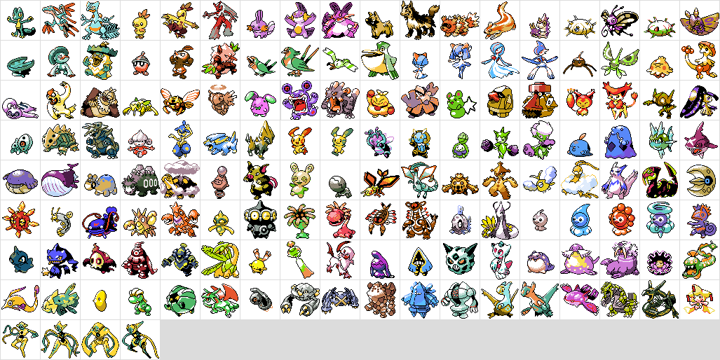 Gen 2-ified PokeSprites: Hoenn Shinies by Jphyper on DeviantArt