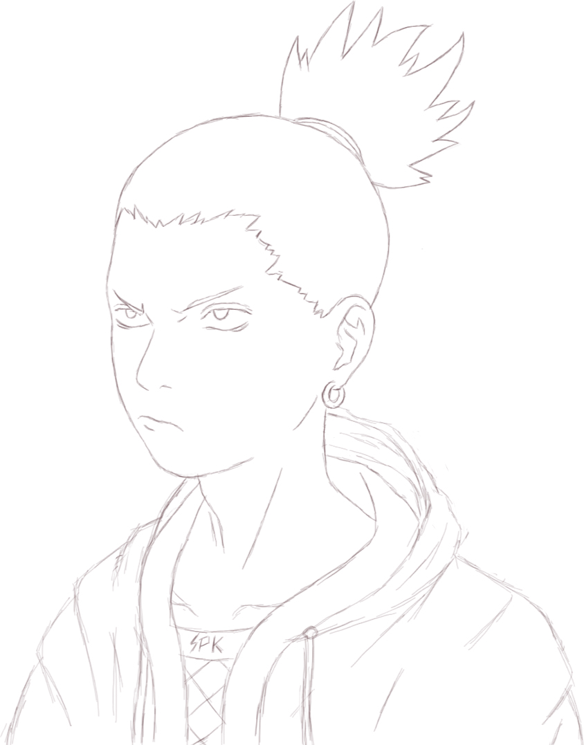 Shikamaru Sketch by Spyke18 on DeviantArt