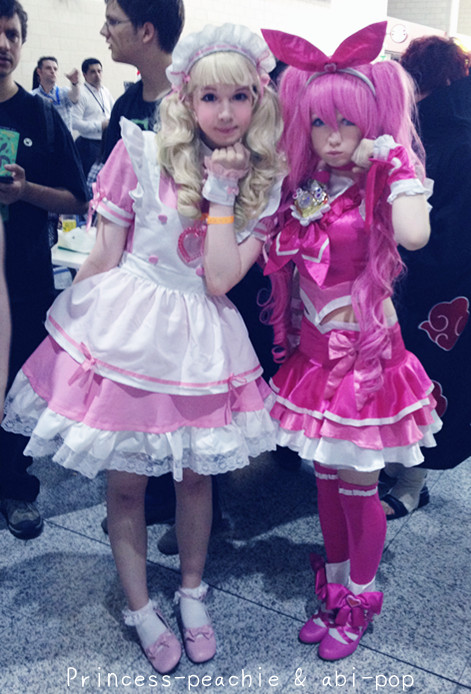 Cure Melody and Lolita kawaii maid cosplay