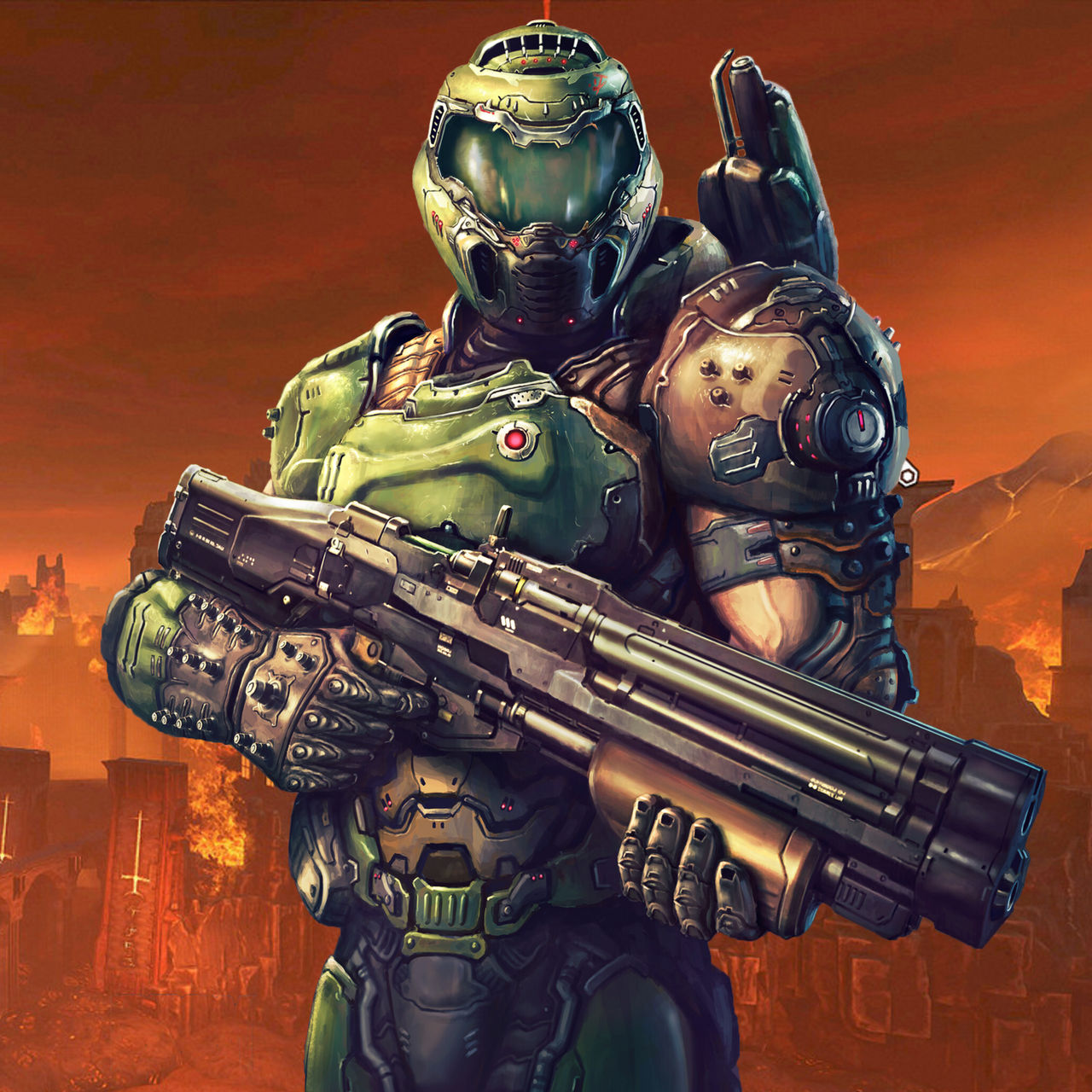 Floppa Doomslayer Doomslayer pfp by Drawbot908 on DeviantArt