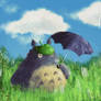 Totoro with Umbrela