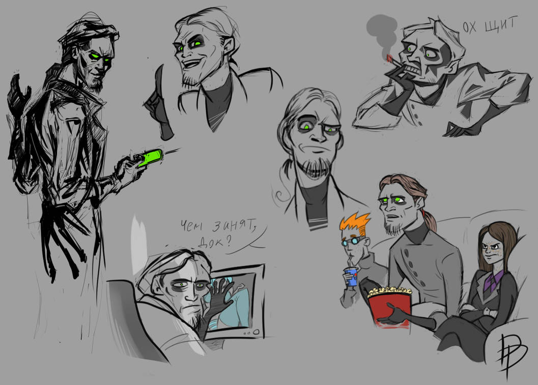 Doc sketches by DrDeath3 on DeviantArt