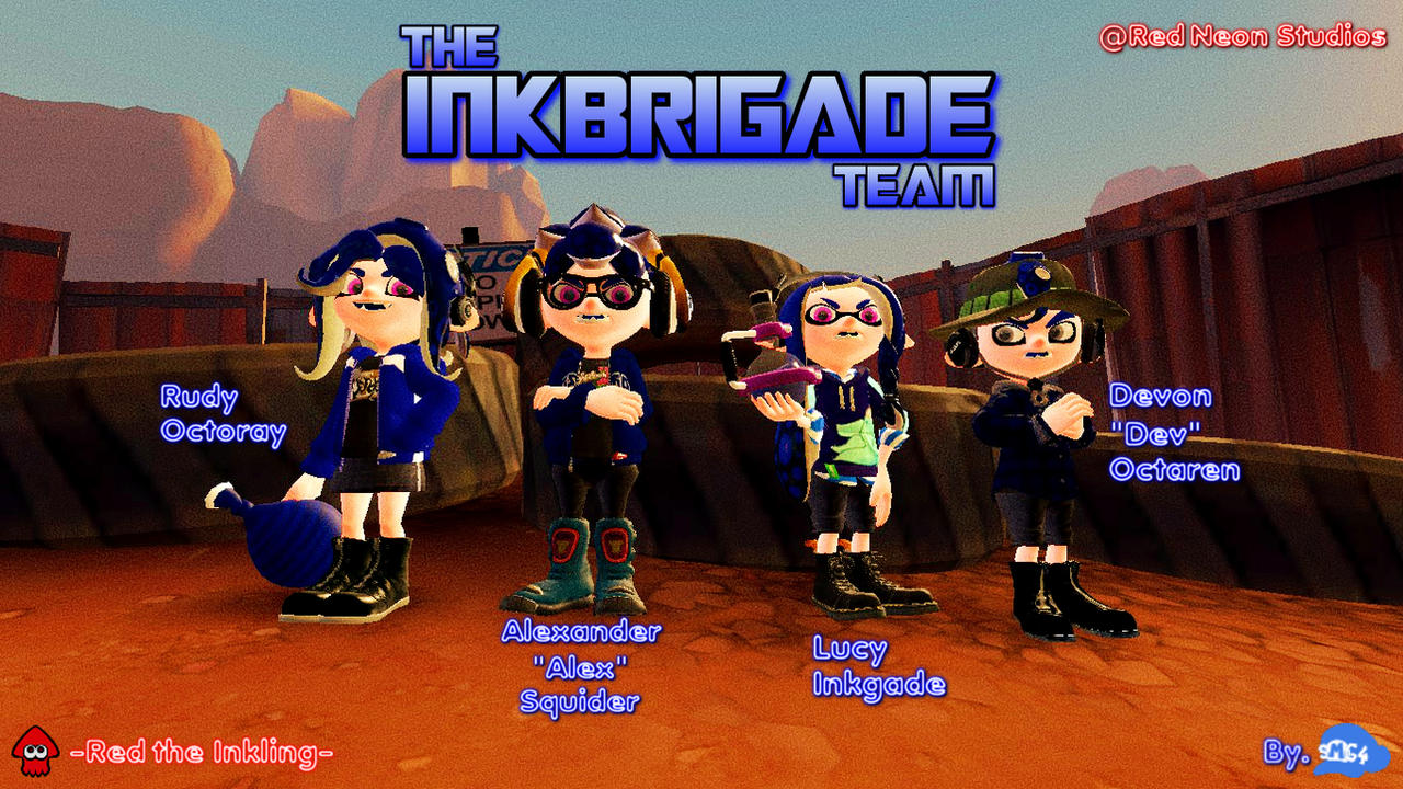 The Ink Brigade (Red the Inkling) by Redinkling205 on DeviantArt