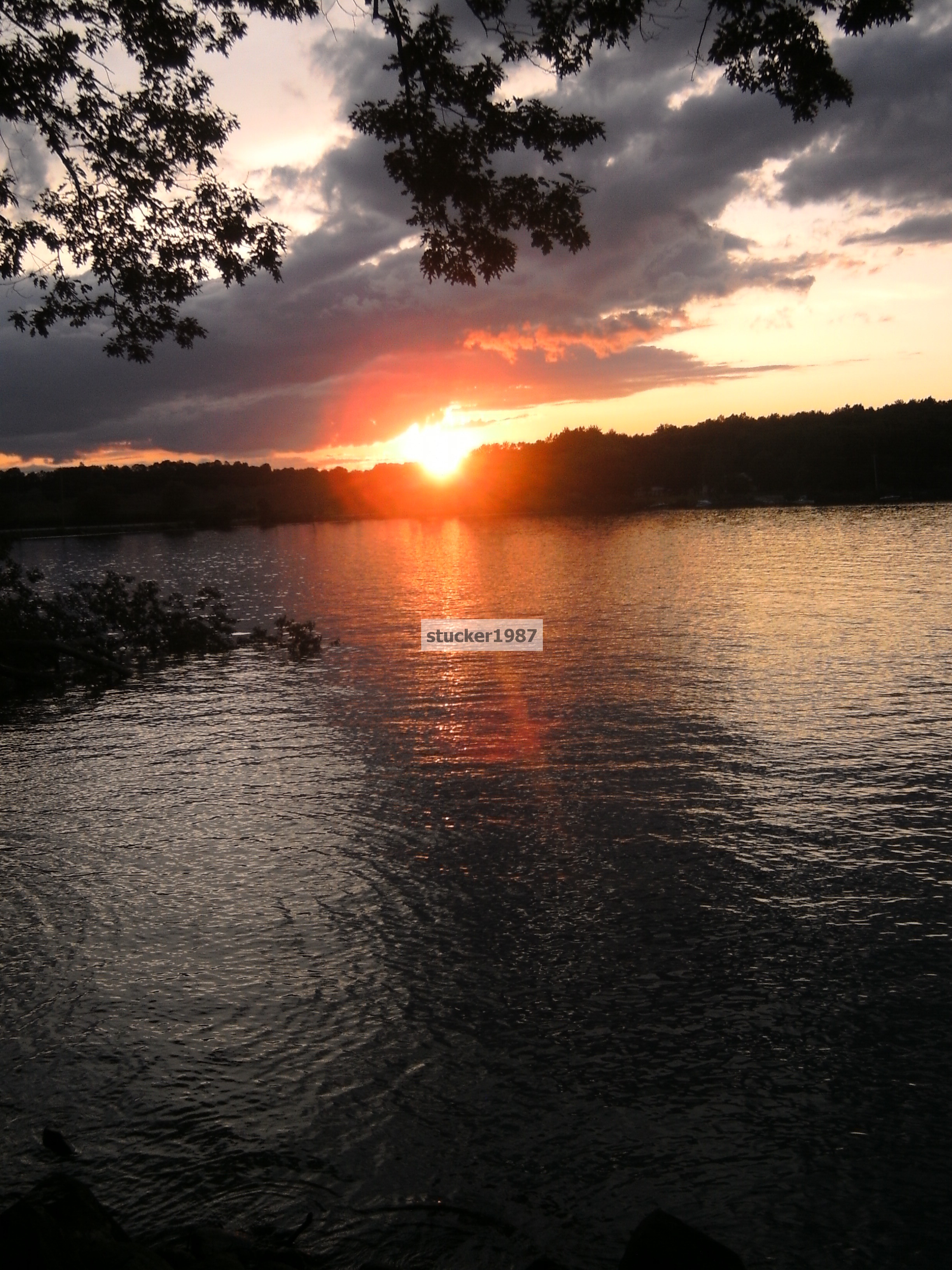 sunset off bantam lake