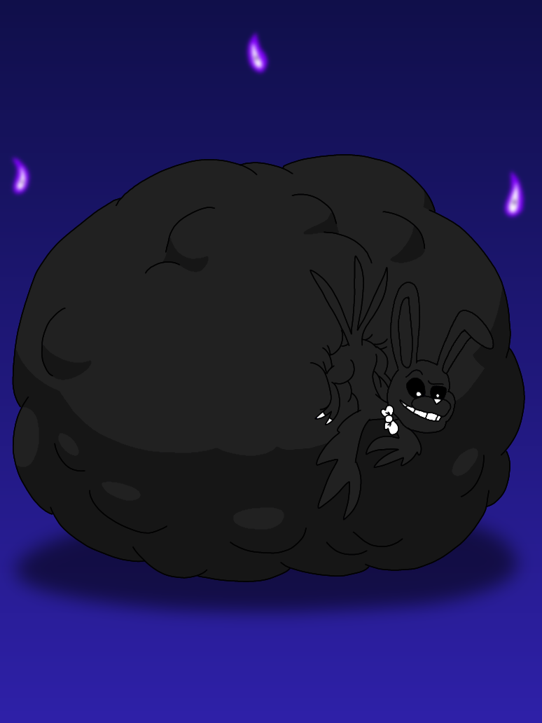 Overly Stuffed Shadow Bonnie by Nataliesbackup on DeviantArt