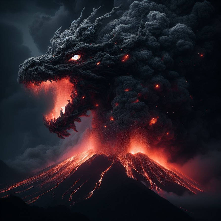 Dragon Exploding Cartoon The Dragon's eruption by innovatodev on DeviantArt