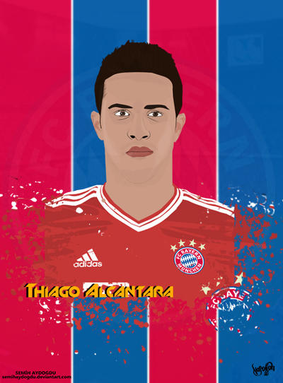 Thiago Alcantara Vector Poster