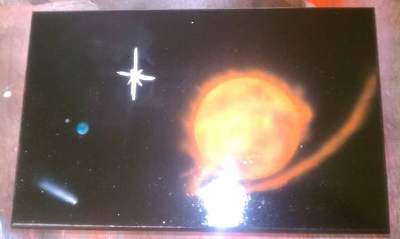 Airbrush Box lid original 'The Flare'