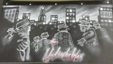 The Untouchables airbrush mural