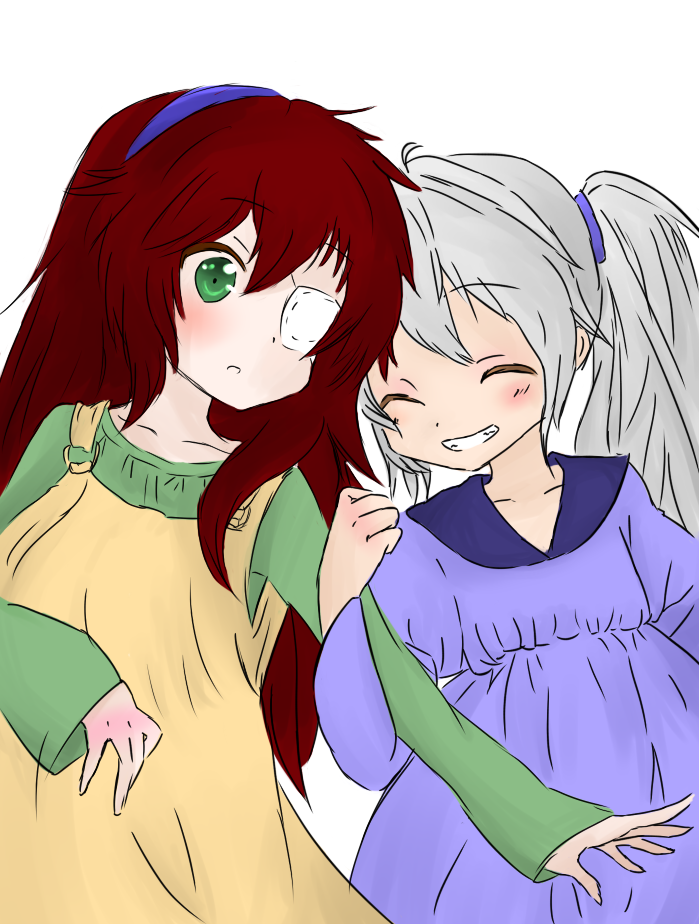 Ehirekowoca and Midoriko - Child ver.