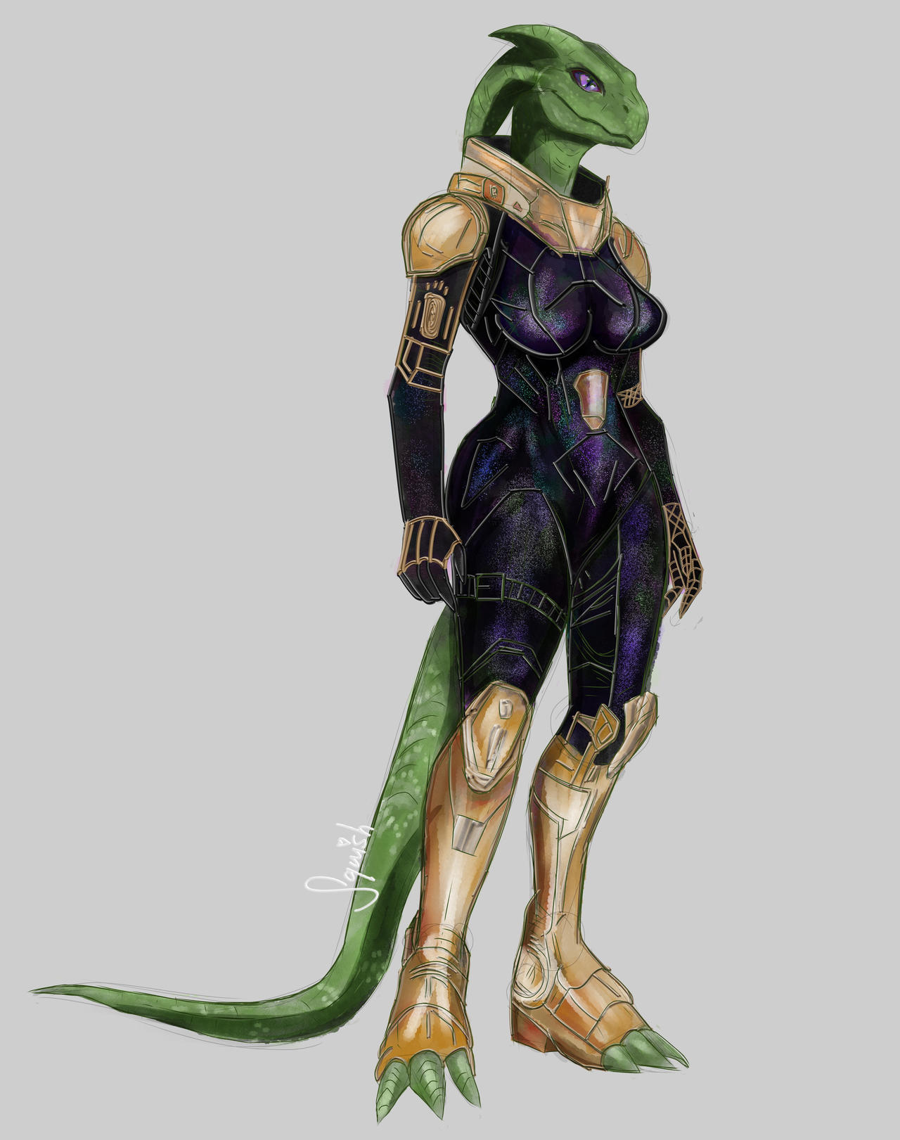 Bionic Lizardfolk LizardFolk for a Friend by LennyLudo on DeviantArt