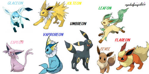 ALL eevee envolvations