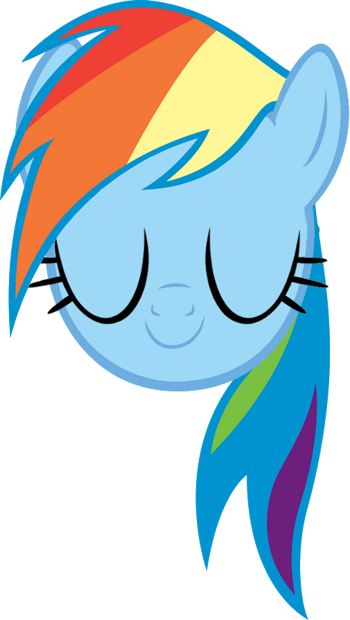 Rainbow Dash's Head (eyes closed)