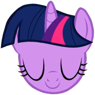 Twilight Sparkle's head (eyes closed)