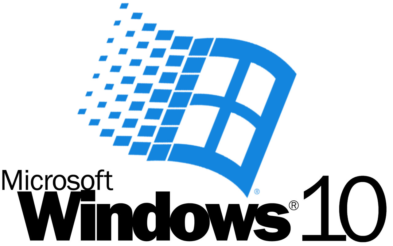 Microsoft Windows 10 logo - 1990's style by MalekMasoud on DeviantArt