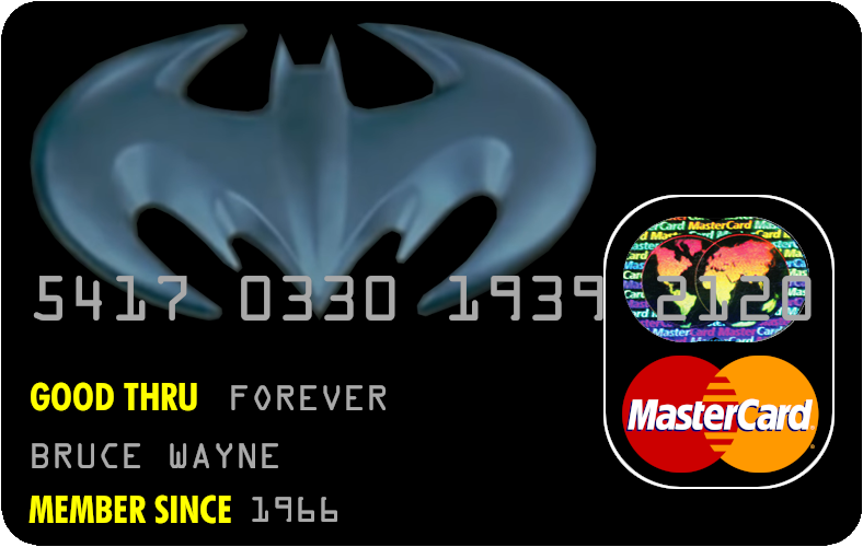 Batcedit Card Bat Credit Card in a realistic style (MasterCard) by MalekMasoud on ...