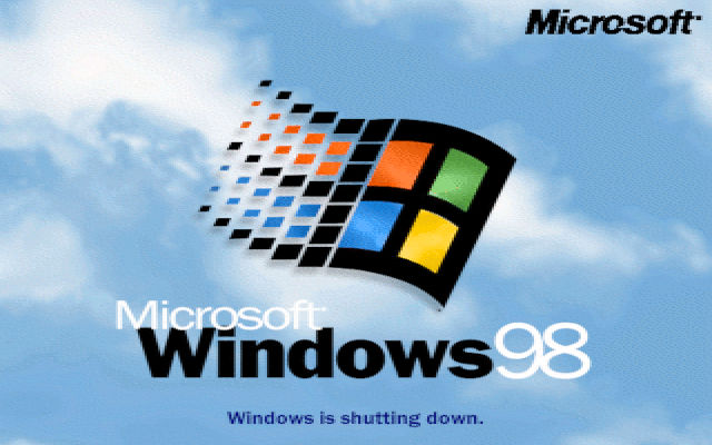 Windows 98 shutdown screen with 95 logo style by MalekMasoud on DeviantArt