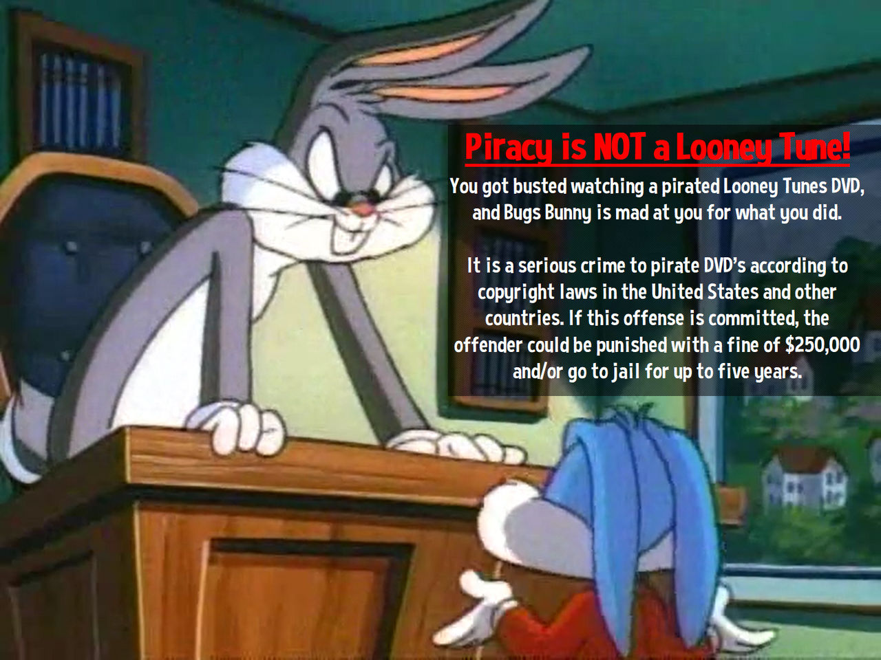 Looney Tunes Anti-Piracy Screen (Busted by Bugs) by MalekMasoud on ...