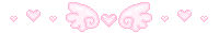 Pixel Wings n' Hearts Divider