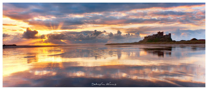 Bamburgh Castle Panorama