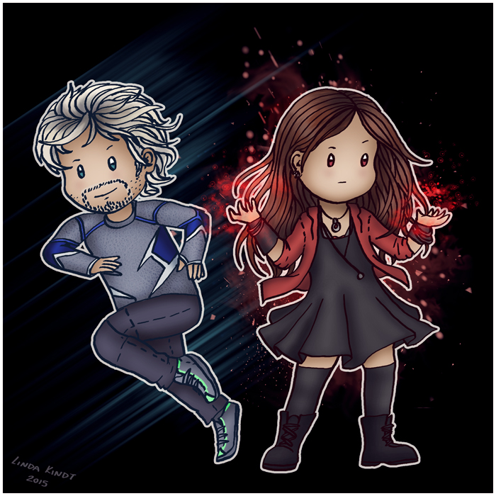 Scarlet Witch and Quicksilver by Fandias on DeviantArt