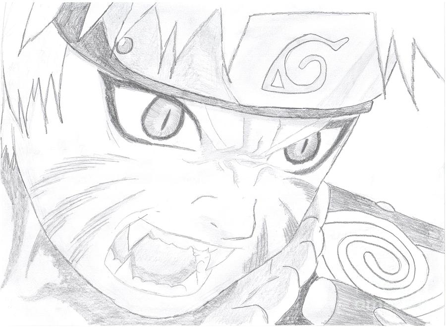 Naruto Uzumaki Angry Pencil Drawing by Jameskaiba on DeviantArt