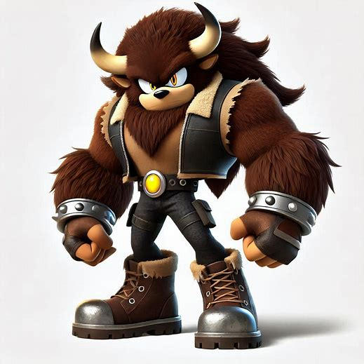 Buff the Bison in Sonic (fan character) by jittqs on DeviantArt