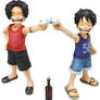 ace and luffy childhood p.o.p