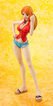 one piece p.o.p nami luffy ver figure