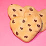 Realistic Heart Shaped ChocolateChip Cookie Magnet