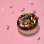 Polymer Clay Miniature Donut Charm