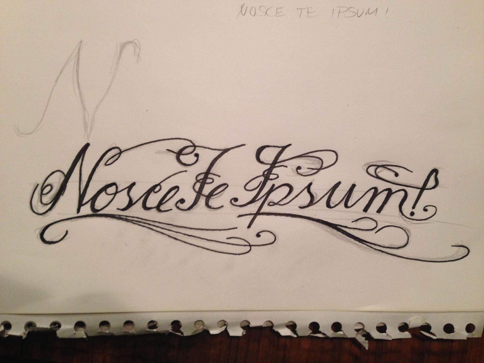 Tattoo Nosce Te Ipsum! by GraigOne on DeviantArt