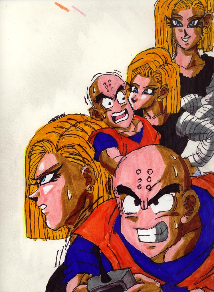 Android Krillin Krillin Android 18 by ChahlesXavier on DeviantArt