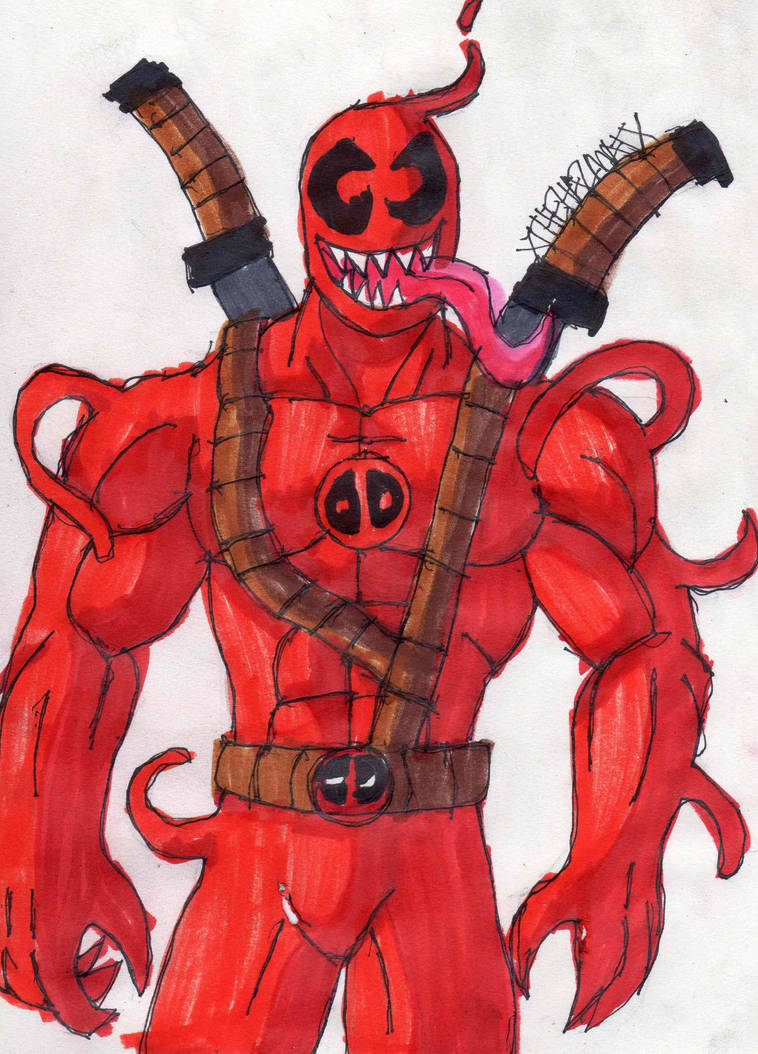 Venompool Drawing Reference Venompool Grinning by ChahlesXavier on DeviantArt