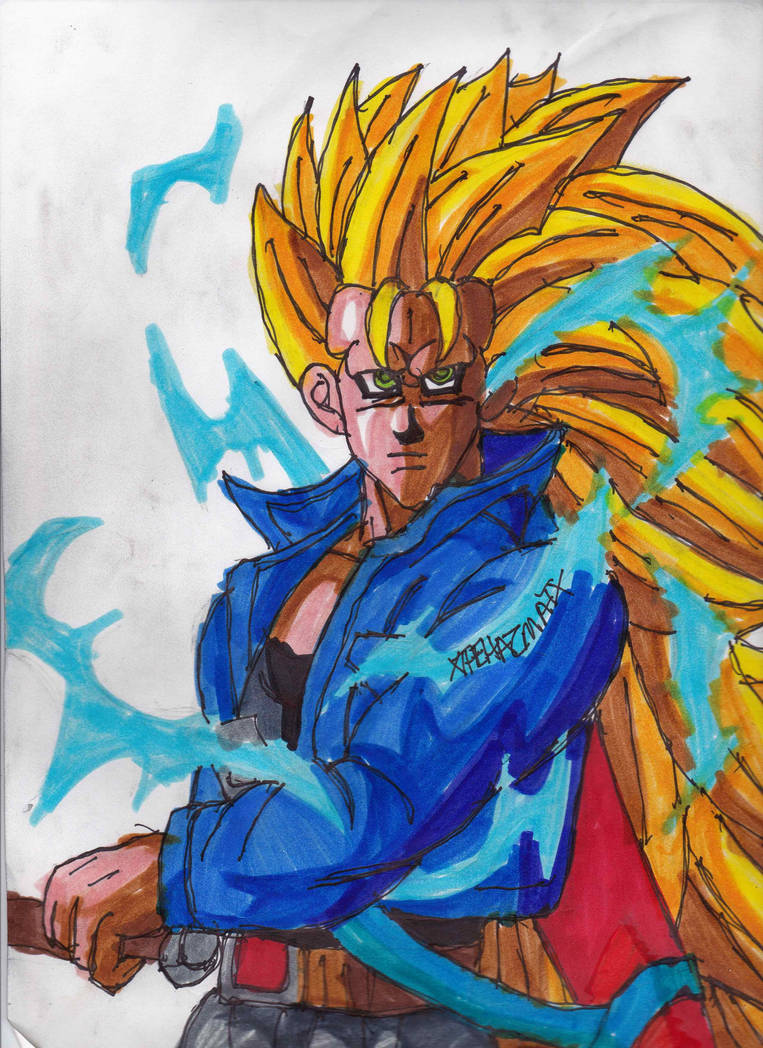 Angry SSJ3 Trunks by ChahlesXavier on DeviantArt