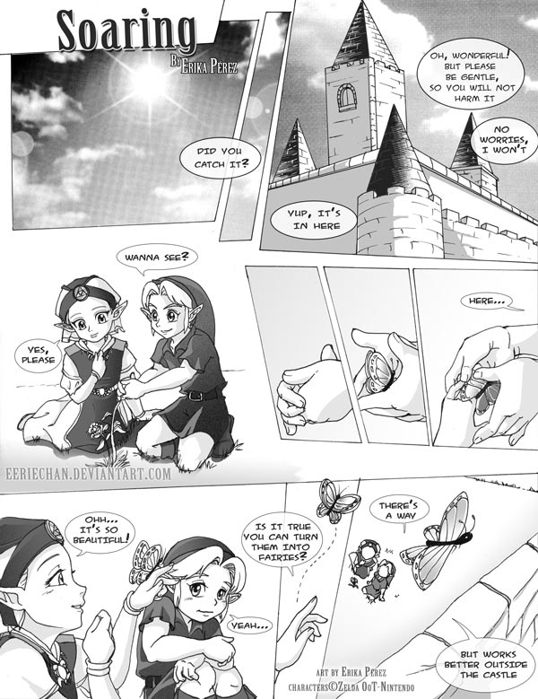 OoT] Here actually manga page to my fan art I posted : r/zelda