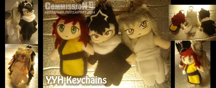 YYH Keychains by eERIechan on DeviantArt