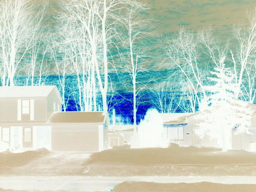 Inverted Color Sunset Inverted sunset by werewolf-calling on DeviantArt