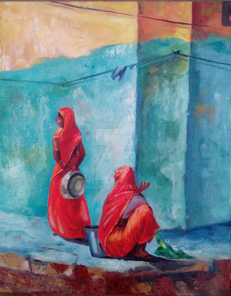 Washing...canvas, oil paintings. 40*50.. by Andranik88 Washing...canvas, oil paintings. 40*50.. by Andranik88