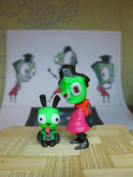 Invader Zim and Gir