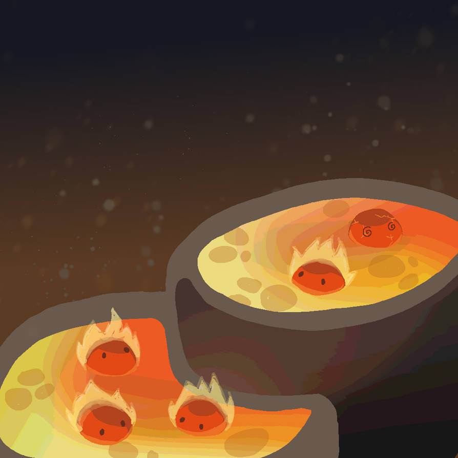 Fire slimes (Slime Rancher) by sodalatte on DeviantArt