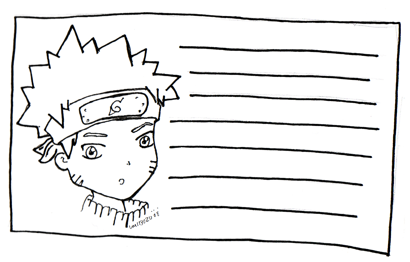 Naruto Note Paper by UMiBOZU3 on DeviantArt