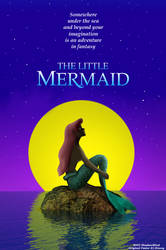 Little Mermaid Shadow Poster