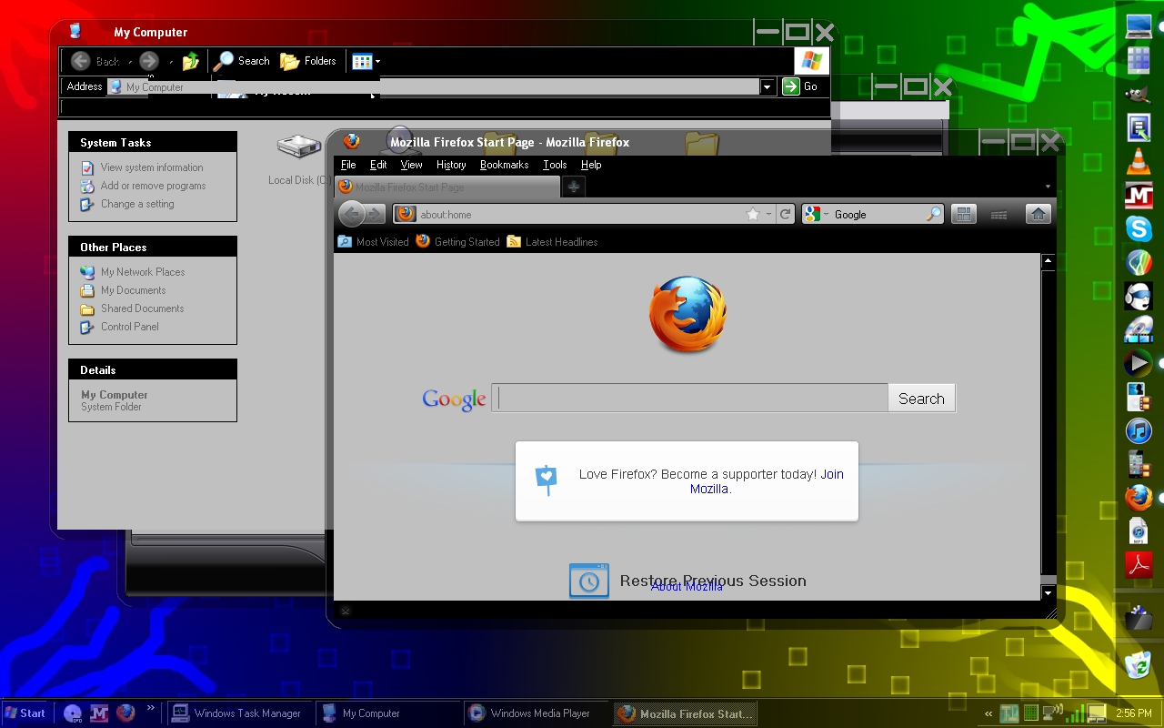 Windows desktop screen shots by CRIMSONVEN on DeviantArt
